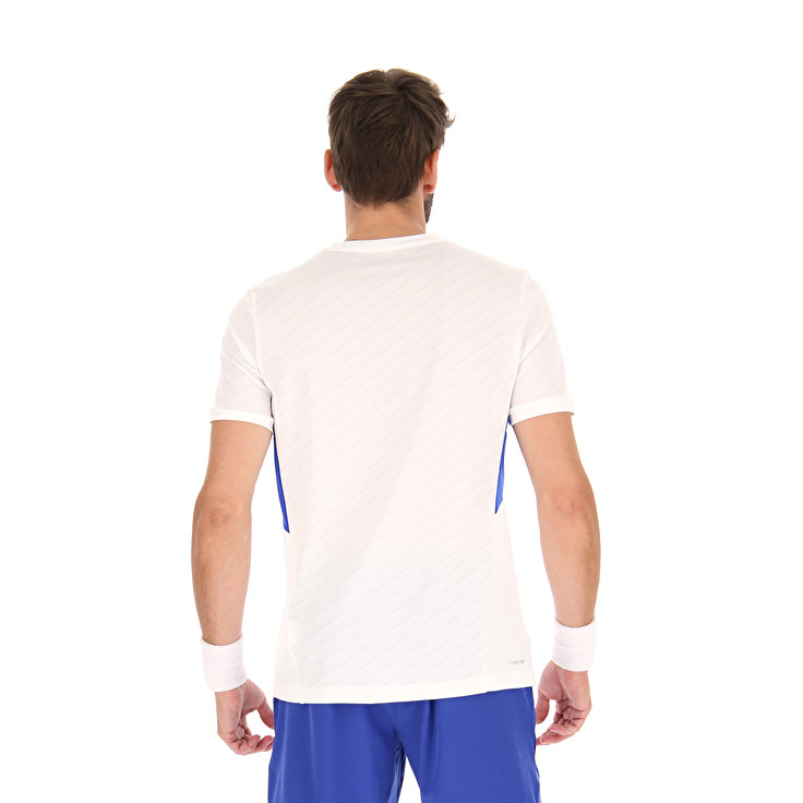 Men Lotto Tech I - D2 T-shirts White | 08236-HVLC