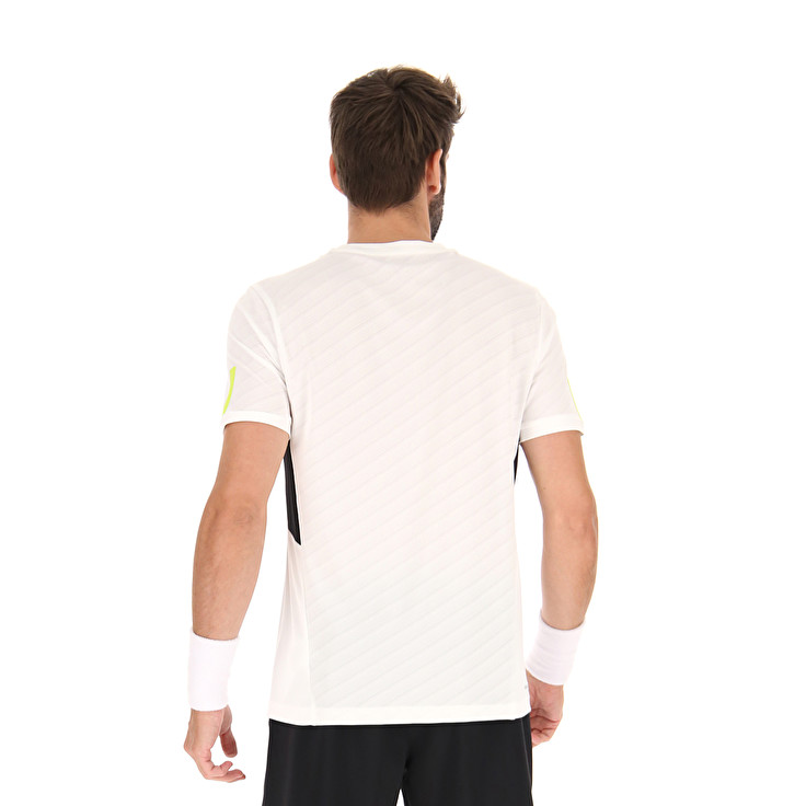 Men Lotto Tech I - D4 T-shirts White | 96305-TASM