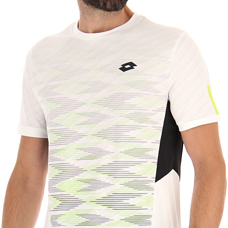 Men Lotto Tech I - D4 T-shirts White | 96305-TASM