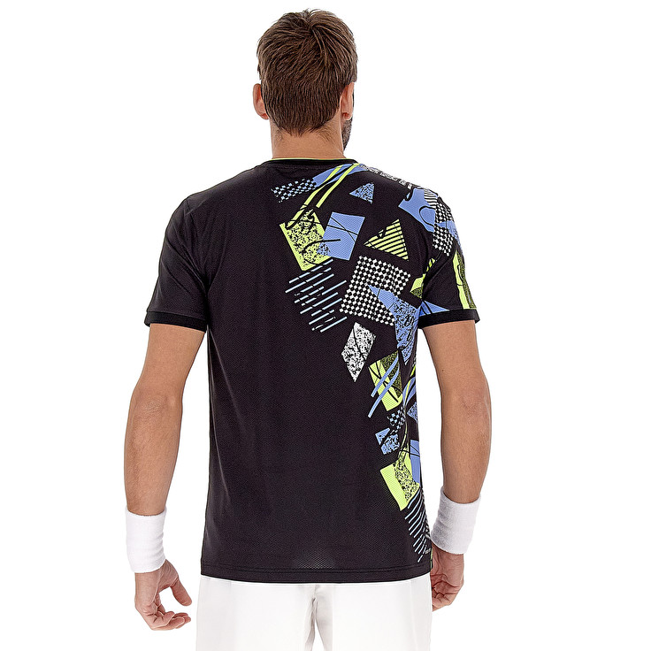 Men Lotto Tech I - D5 T-shirts Black | 57301-HZRM