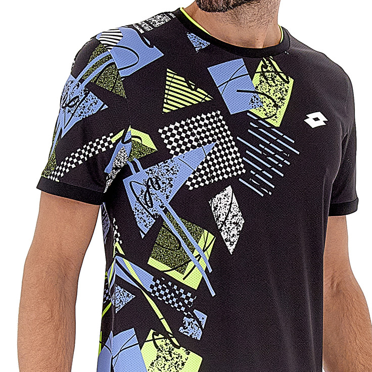 Men Lotto Tech I - D5 T-shirts Black | 57301-HZRM
