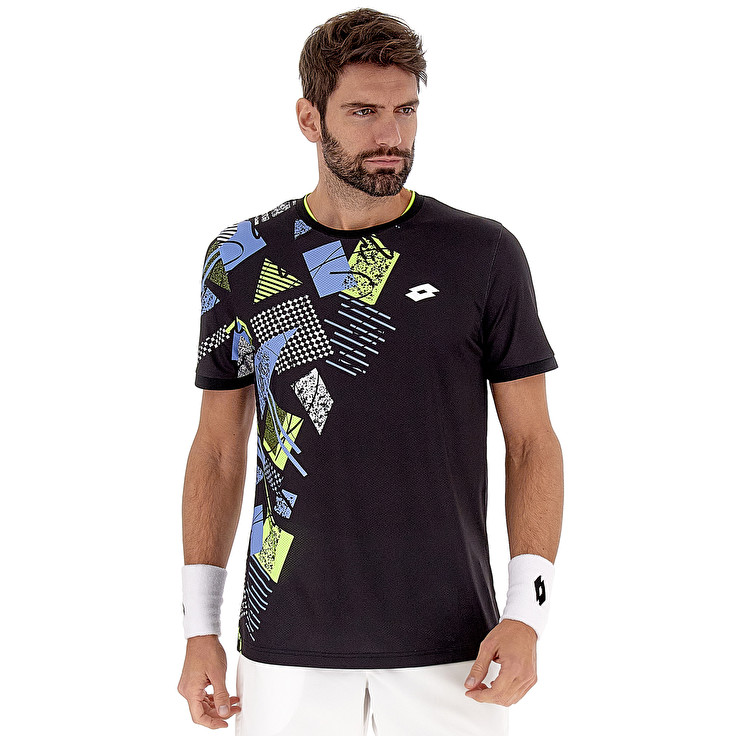 Men Lotto Tech I - D5 T-shirts Black | 57301-HZRM
