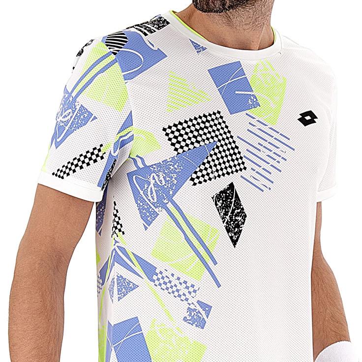 Men Lotto Tech I - D5 T-shirts White | 32875-RNEX