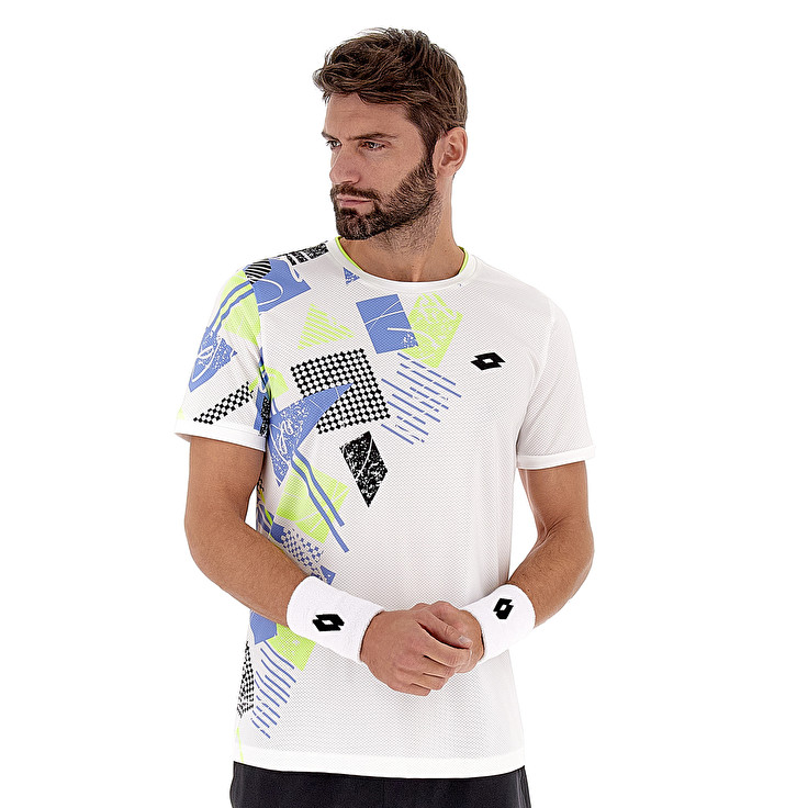 Men Lotto Tech I - D5 T-shirts White | 32875-RNEX