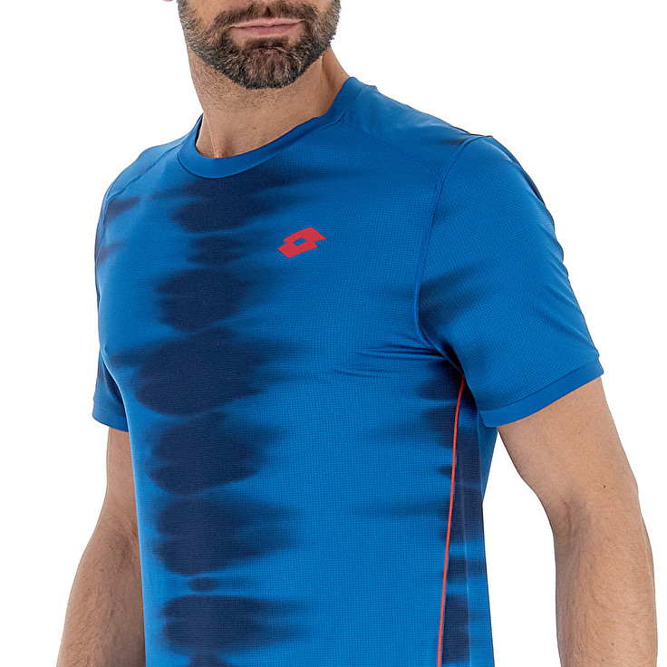 Men Lotto Tech Ii - D2.A T-shirts Blue | 40152-TXVL