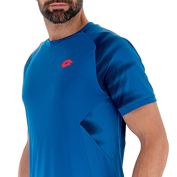 Men Lotto Tech Ii - D2.B T-shirts Blue | 30896-ZNVB