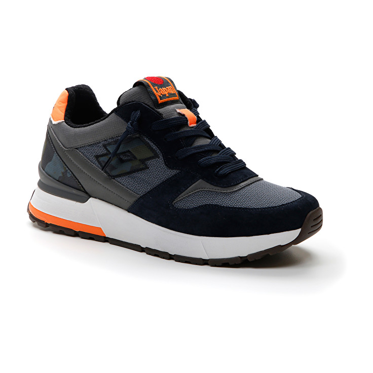 Men Lotto Tokyo Ginza Camo Leggenda Dark / Blue / Blue / Grey | 27689-QIMP