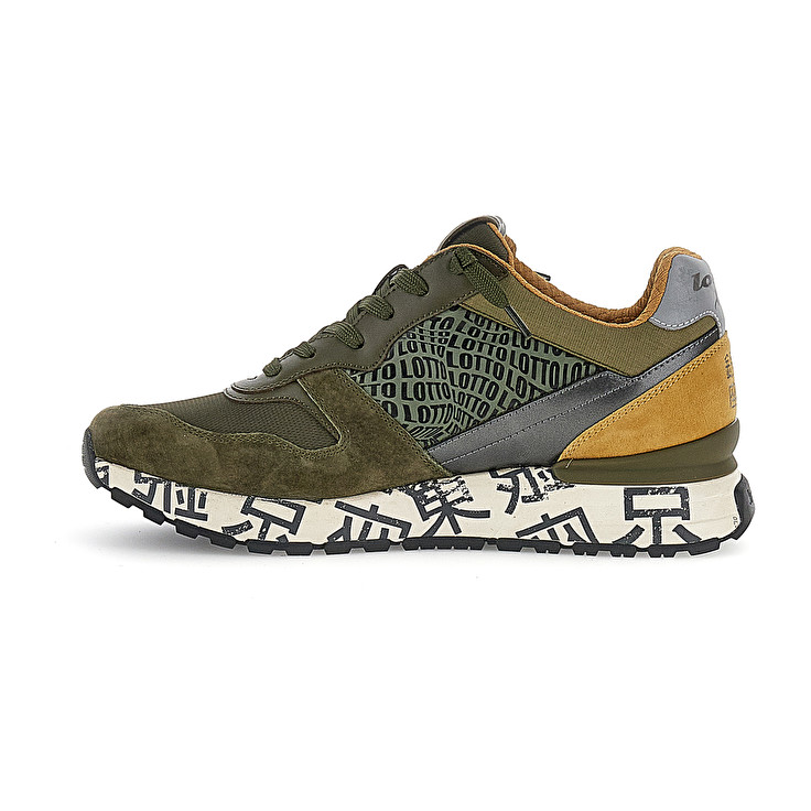 Men Lotto Tokyo Ginza Prt Leggenda Olive | 82697-MUVS