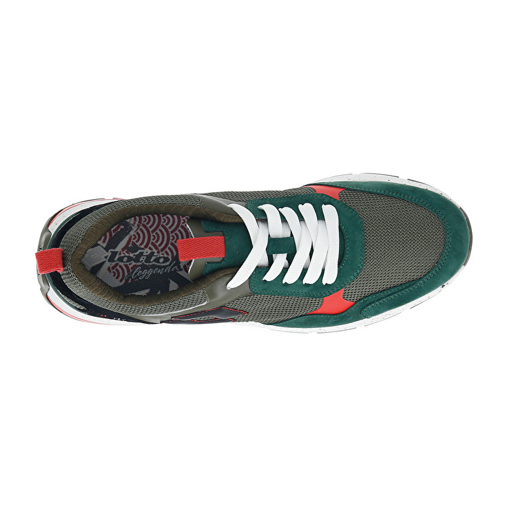 Men Lotto Tokyo Shibuya Iii Leggenda Black / Green | 85769-XPRQ