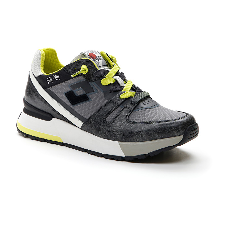 Men Lotto Tokyo Shibuya Vintage Leggenda Grey / Black / Beige | 81635-YHPZ