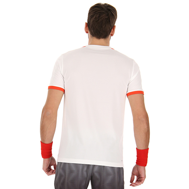 Men Lotto Top Iv 2 T-shirts Black / White | 95436-UROB
