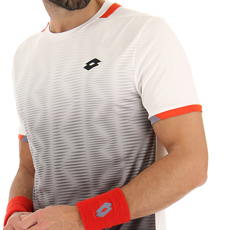Men Lotto Top Iv 2 T-shirts Black / White | 95436-UROB