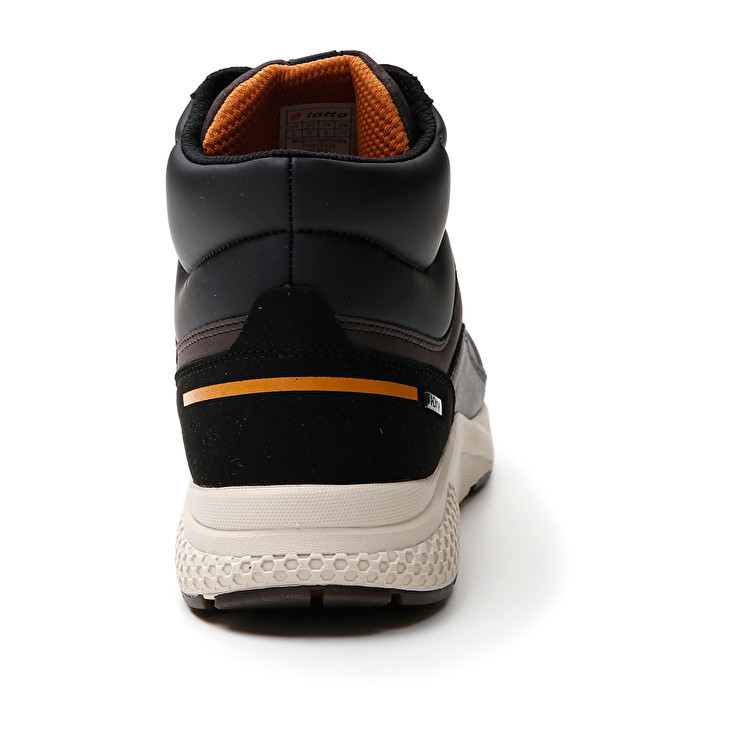 Men Lotto Ultra Amf Ii Mid Hd Sneakers Brown / Black | 84602-JYQD