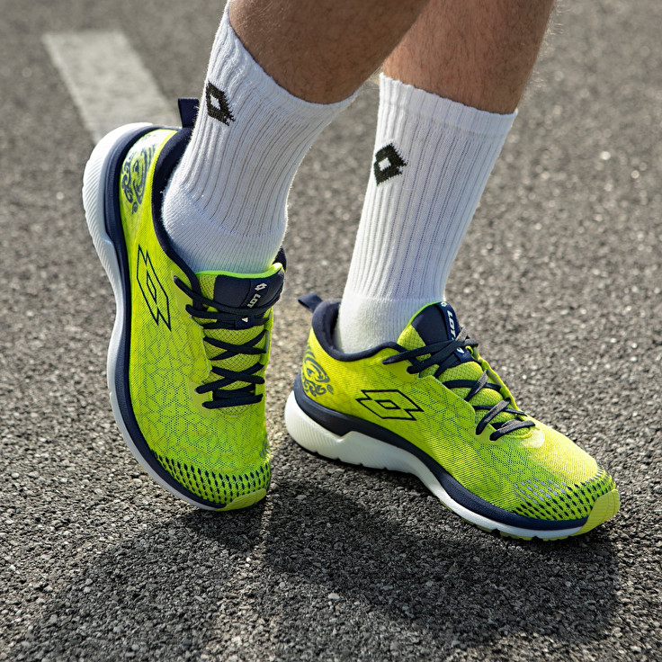 Men Lotto Volata Hyperpulse 100 Running Shoes Green / Navy / Blue | 84523-EJOU