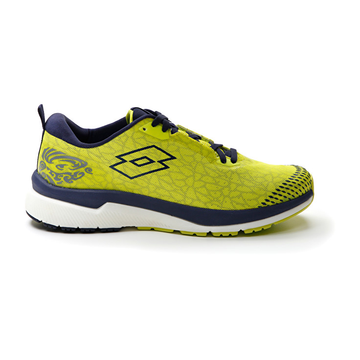 Men Lotto Volata Hyperpulse 100 Running Shoes Green / Navy / Blue | 84523-EJOU