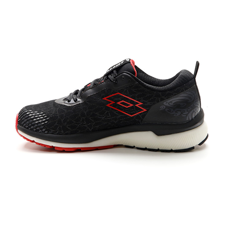 Men Lotto Volata Hyperpulse 100 Running Shoes Black / Red | 67351-IDXW