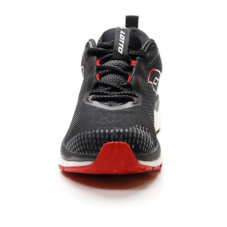 Men Lotto Volata Hyperpulse 100 Running Shoes Black / Red | 67351-IDXW