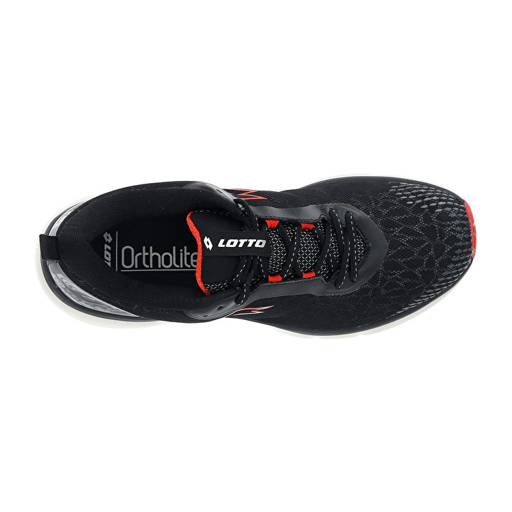 Men Lotto Volata Hyperpulse 100 Running Shoes Black / Red | 67351-IDXW