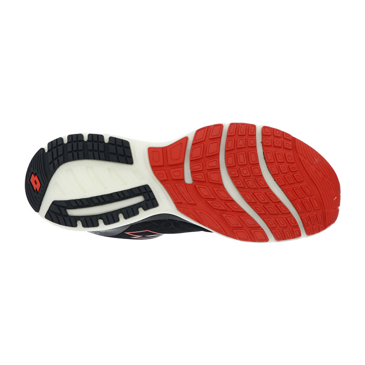Men Lotto Volata Hyperpulse 100 Running Shoes Black / Red | 67351-IDXW