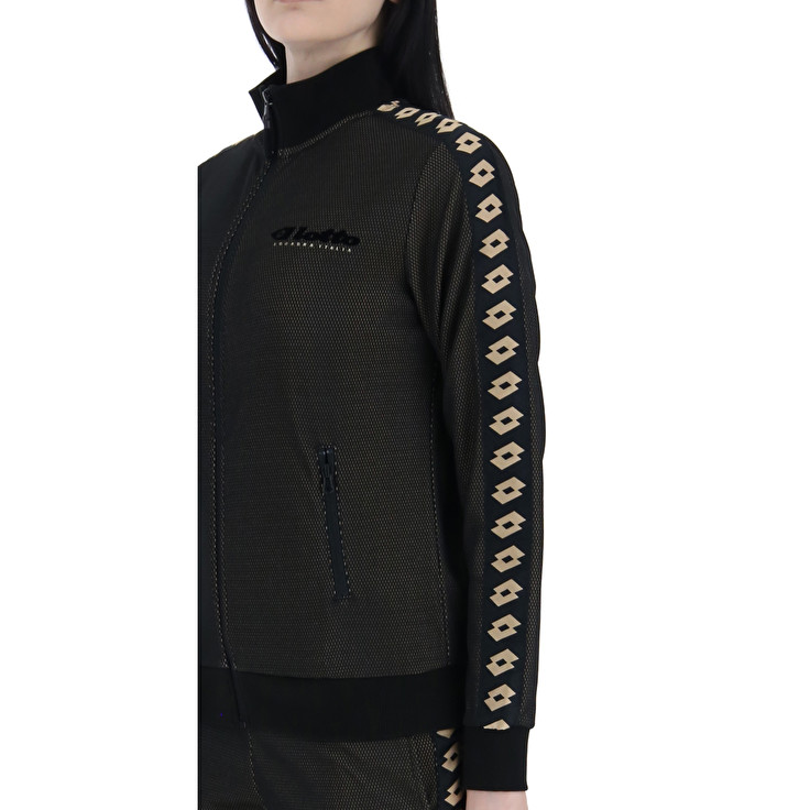 Women Lotto Athletica Classic W Iv Fz Pl Jackets Black | 78954-GKZM