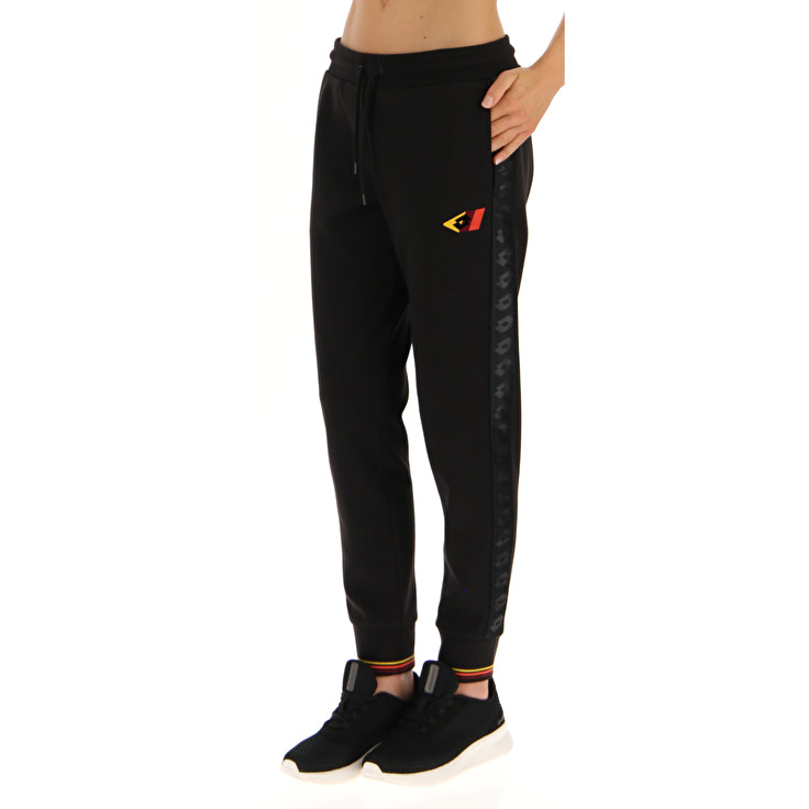 Women Lotto Athletica Classic W V Pants Black | 49835-HLAI