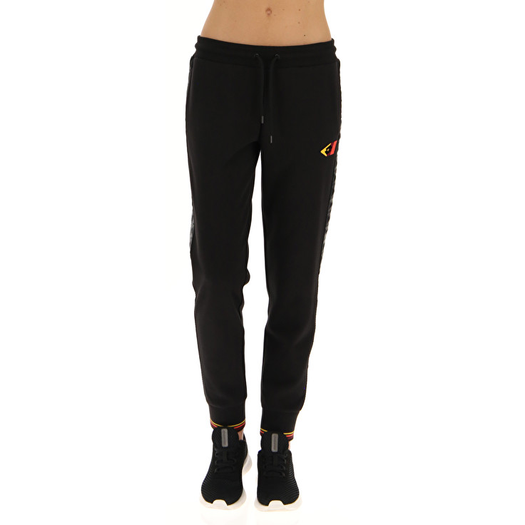 Women Lotto Athletica Classic W V Pants Black | 49835-HLAI