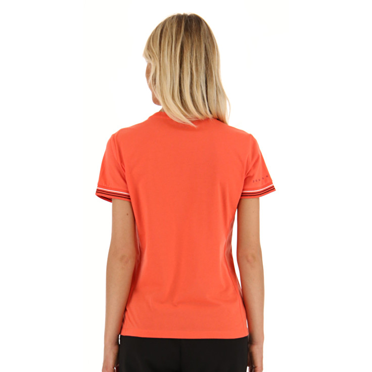 Women Lotto Athletica Classic W V T-shirts Coral | 67805-XMDA