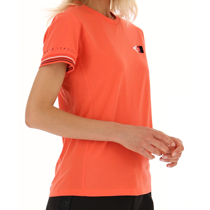 Women Lotto Athletica Classic W V T-shirts Coral | 67805-XMDA