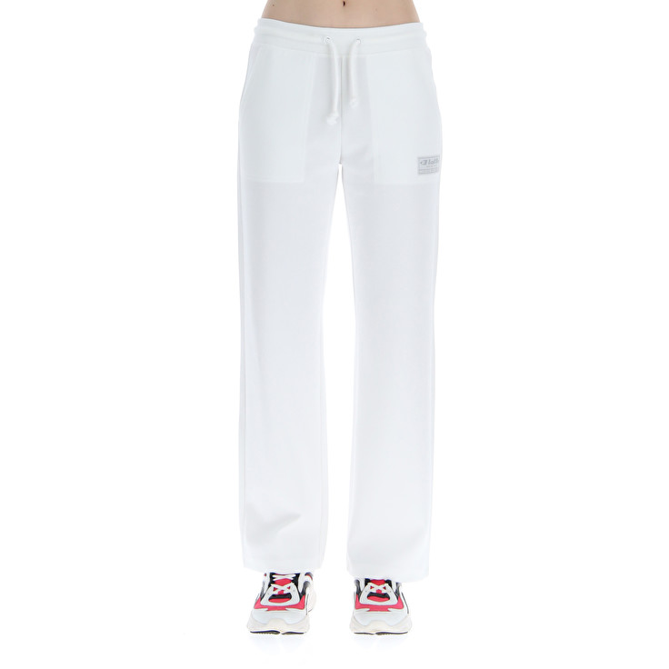 Women Lotto Athletica Due W Iv Pl Pants White | 24139-ZAPB