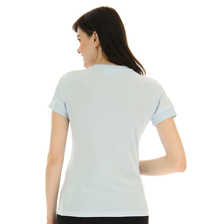 Women Lotto Athletica Due W V T-shirts White | 23048-WPDU