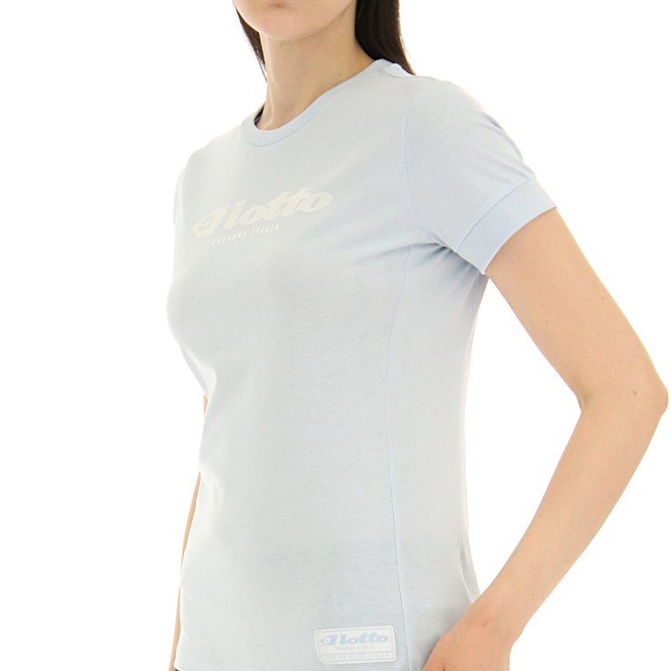 Women Lotto Athletica Due W V T-shirts White | 23048-WPDU