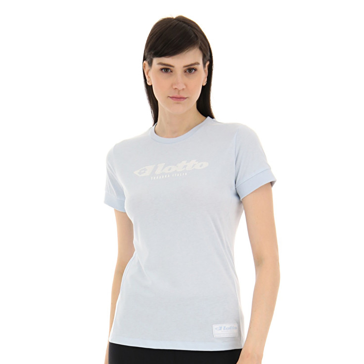 Women Lotto Athletica Due W V T-shirts White | 23048-WPDU