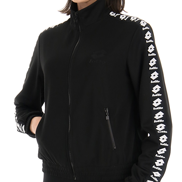 Women Lotto Athletica Icon W Fz Jackets Black | 41930-LNYH