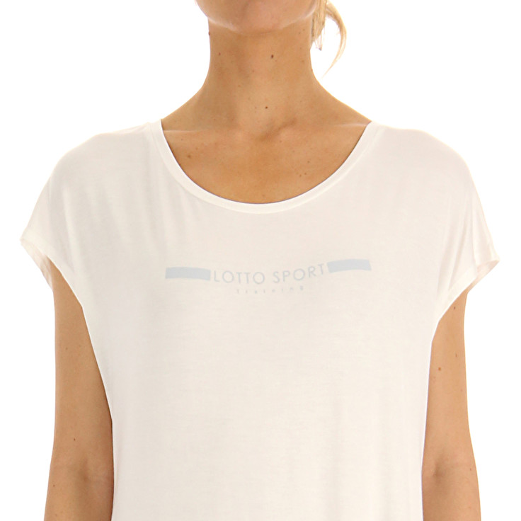 Women Lotto Dinamico W Vi 1 T-shirts White | 18294-IGCB