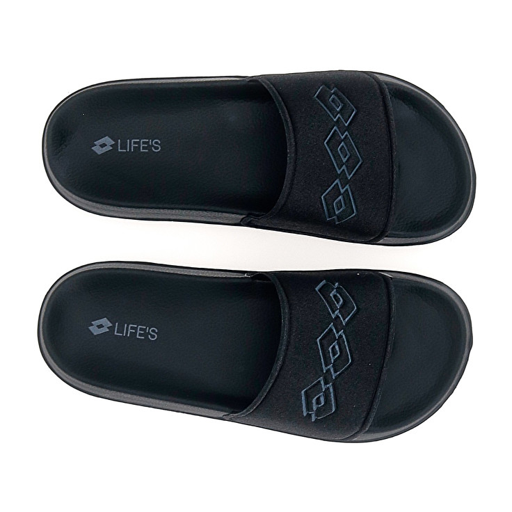 Women Lotto Gaya Ii W Slippers Black | 31456-FBSV