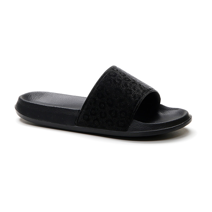 Women Lotto Gaya Leo W Slippers Black | 29075-PFWD