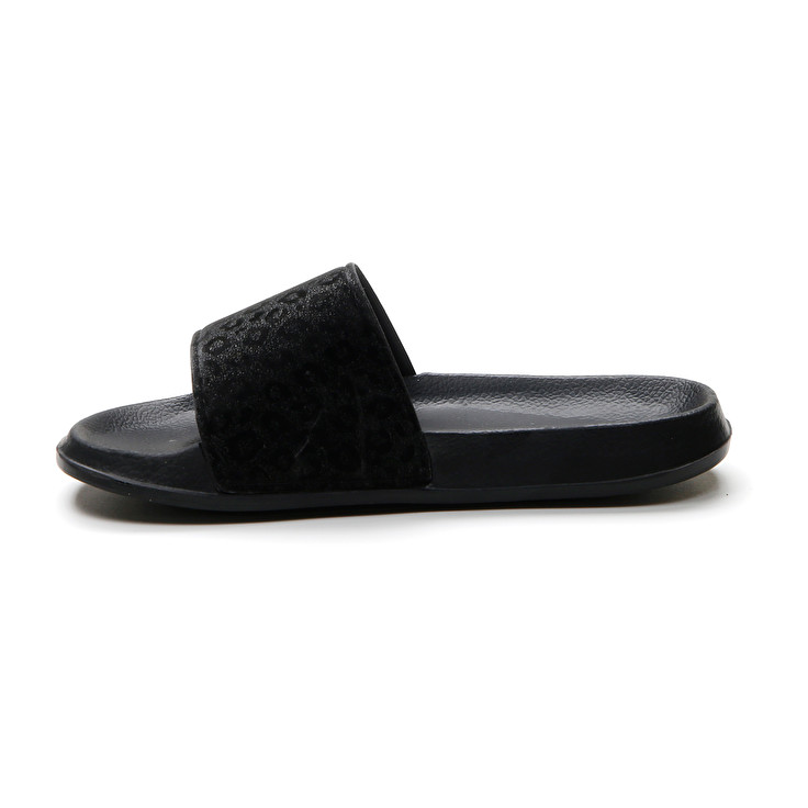 Women Lotto Gaya Leo W Slippers Black | 29075-PFWD