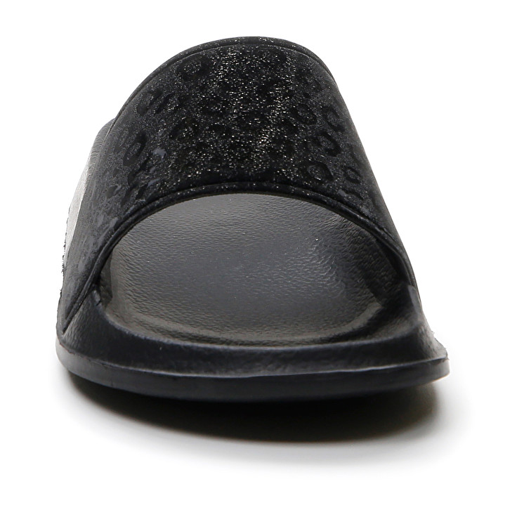 Women Lotto Gaya Leo W Slippers Black | 29075-PFWD