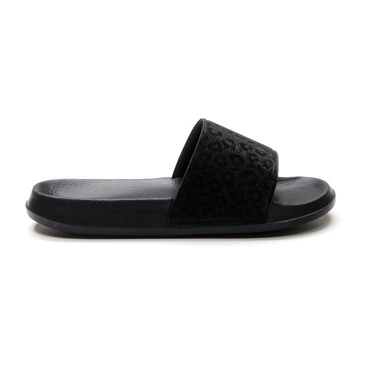 Women Lotto Gaya Leo W Slippers Black | 29075-PFWD