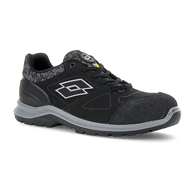 Women Lotto Hit 200 S3 Esd Safety Shoes Black | 09735-BDWI