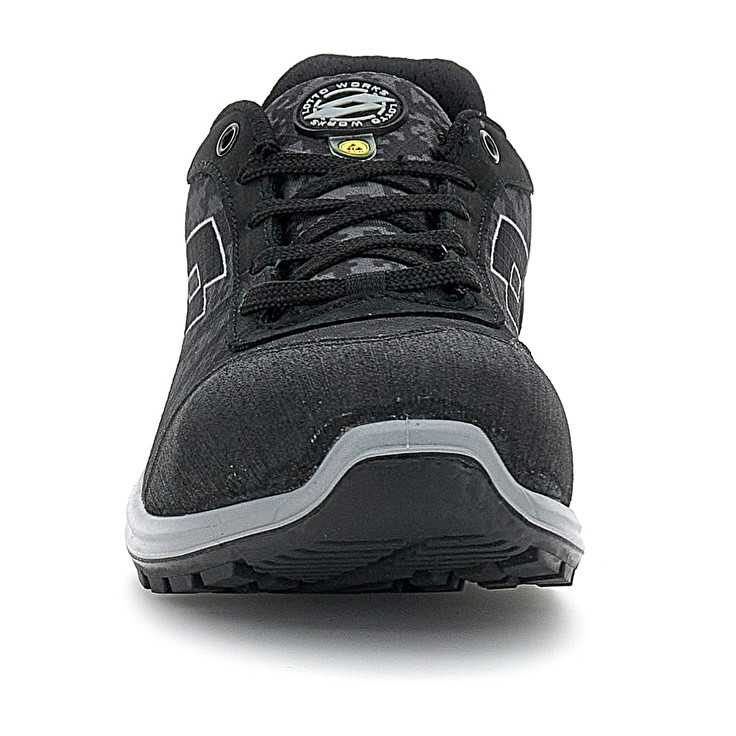 Women Lotto Hit 400 S1p Esd Safety Shoes Black | 94863-KXYI