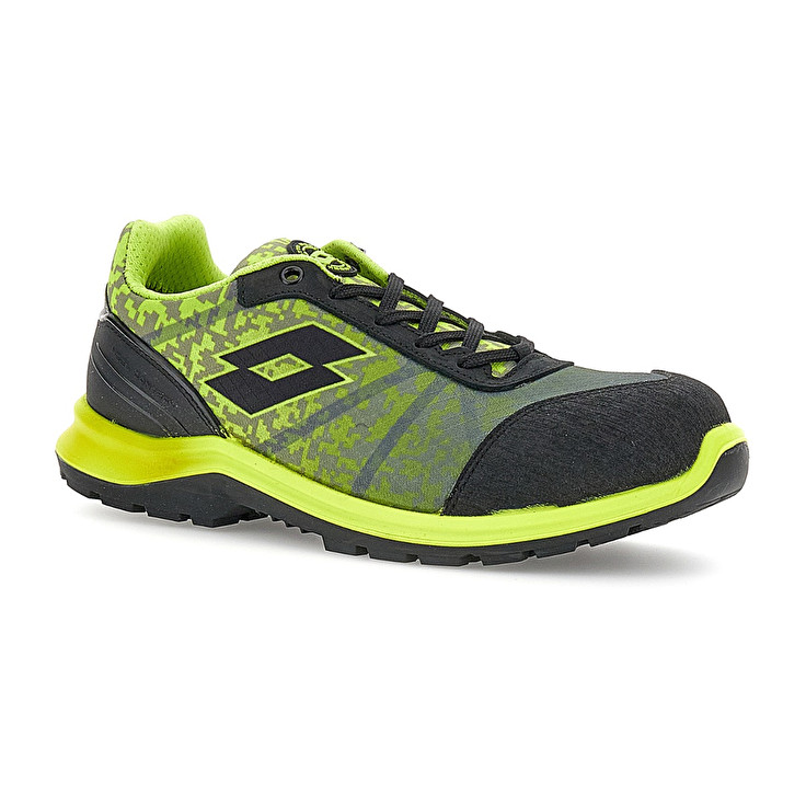 Women Lotto Hit 400 S1p Safety Shoes Green / Black / Grey | 47813-ASWG