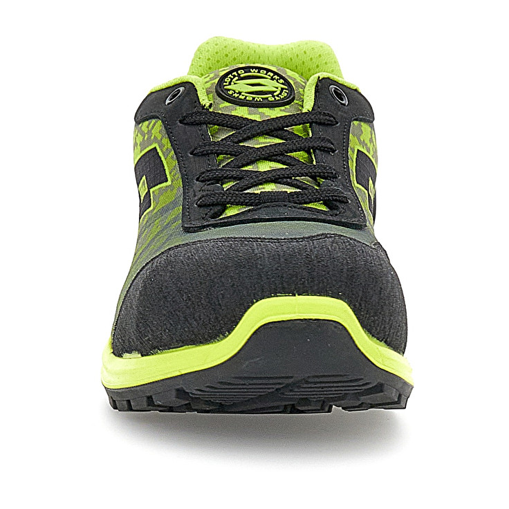 Women Lotto Hit 400 S1p Safety Shoes Green / Black / Grey | 47813-ASWG