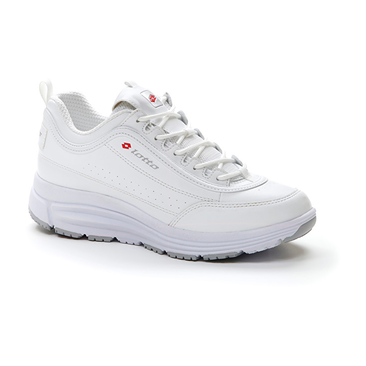 Women Lotto Love Ride Prime Ii W Sneakers White / Red | 03156-EICL