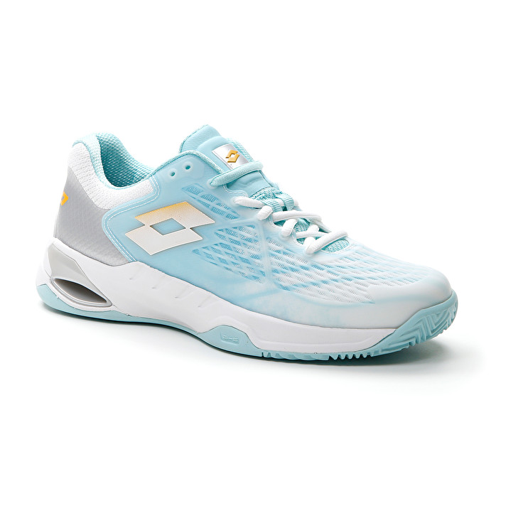 Women Lotto Mirage 100 Cly W Tennis Shoes White / Blue | 50693-TOXJ