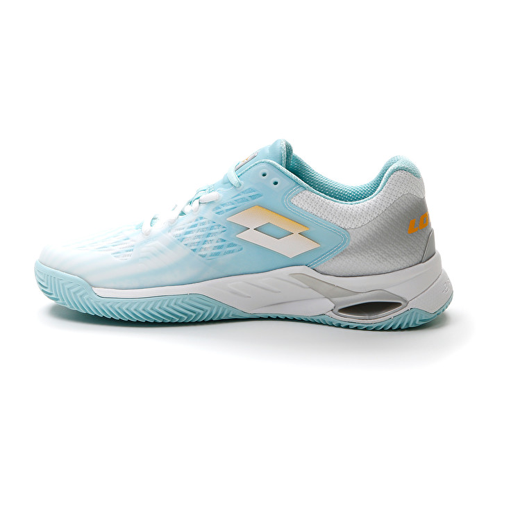 Women Lotto Mirage 100 Cly W Tennis Shoes White / Blue | 50693-TOXJ