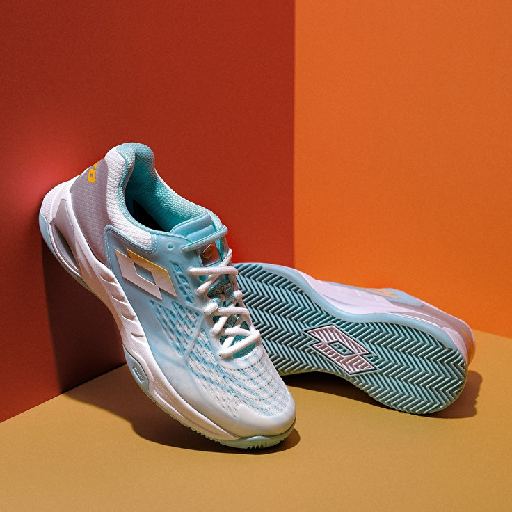 Women Lotto Mirage 100 Cly W Tennis Shoes White / Blue | 50693-TOXJ