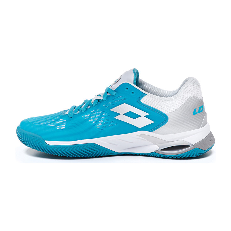 Women Lotto Mirage 100 Cly W Tennis Shoes Blue / White / Silver | 38412-YLAR