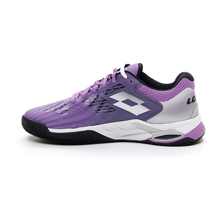 Women Lotto Mirage 100 Cly W Tennis Shoes Black / Silver | 72803-BQLR