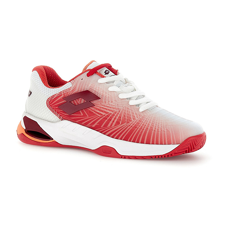 Women Lotto Mirage 100 Ii Cly W Tennis Shoes White / Red / Pink | 27840-GVRY